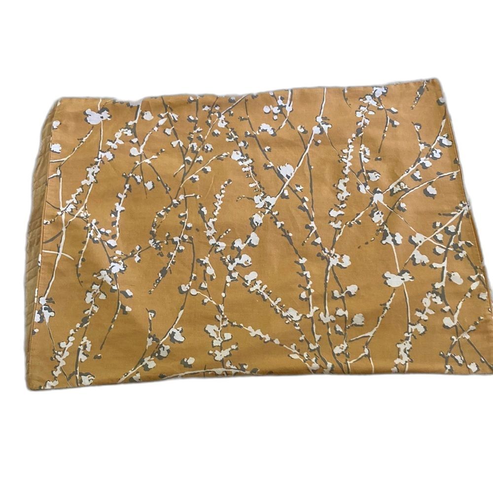 WEST ELM Pottery Barn Cherry Blossom Pillow Cover Sham Beige Standard 20 x 26 in